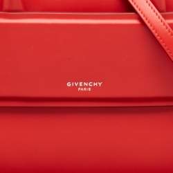 Givenchy Red Leather Nano Horizon Crossbody Bag