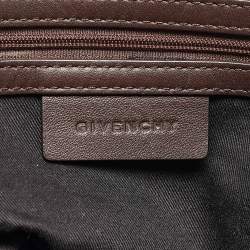 Givenchy Black Monogram Fabric and Leather Double Zip Tote