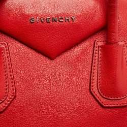 Givenchy Red Leather Medium Antigona Satchel