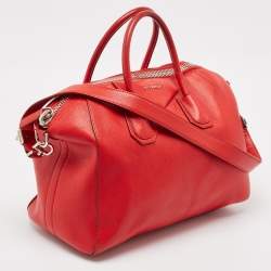 Givenchy Red Leather Medium Antigona Satchel