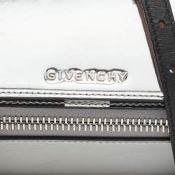 Givenchy Silver/Black Leather Pandora Crossbody Bag