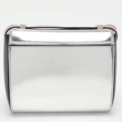 Givenchy Silver/Black Leather Pandora Crossbody Bag