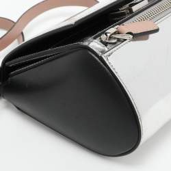 Givenchy Silver/Black Leather Pandora Crossbody Bag