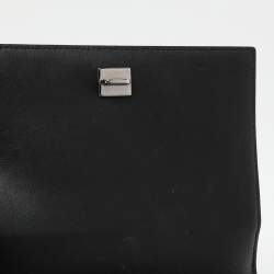 Givenchy Silver/Black Leather Pandora Crossbody Bag