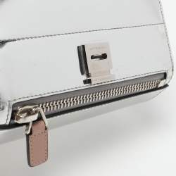 Givenchy Silver/Black Leather Pandora Crossbody Bag