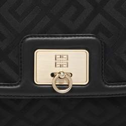 Givenchy Black Signature Canvas and Leather Shoulder Bag