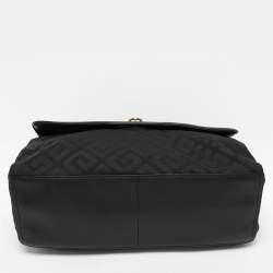 Givenchy Black Signature Canvas and Leather Shoulder Bag