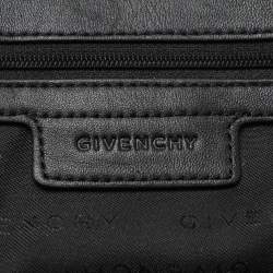 Givenchy Black Signature Canvas and Leather Shoulder Bag