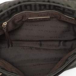 Givenchy Olive Green Signature Nylon Flap Crossbody Bag