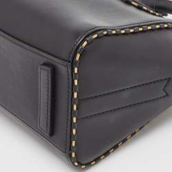Givenchy Black/Gold Leather Mini Antigona Satchel
