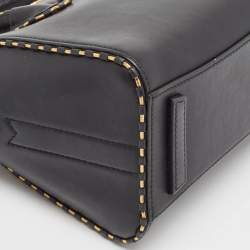 Givenchy Black/Gold Leather Mini Antigona Satchel