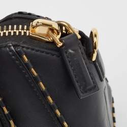 Givenchy Black/Gold Leather Mini Antigona Satchel