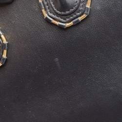 Givenchy Black/Gold Leather Mini Antigona Satchel