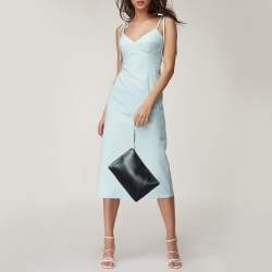 Pre Owned Givenchy Black Coated Canvas 4G Wristlet Pouch