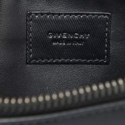 Pre Owned Givenchy Black Coated Canvas 4G Wristlet Pouch