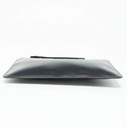 Pre Owned Givenchy Black Coated Canvas 4G Wristlet Pouch