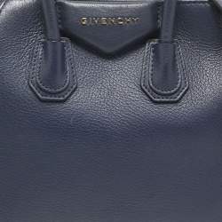 Givenchy Navy Blue Leather Mini Antigona Satchel