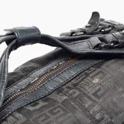Givenchy Black Signature Nylon and Leather Hobo