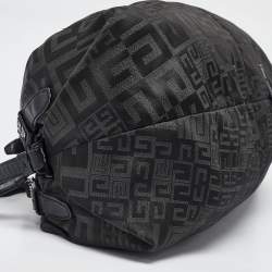 Givenchy Black Signature Nylon and Leather Hobo