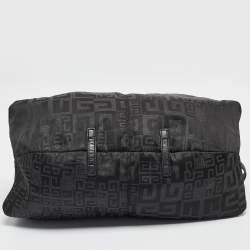 Givenchy Black Signature Nylon and Leather Hobo