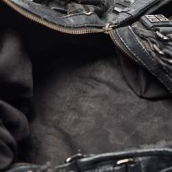 Givenchy Black Signature Nylon and Leather Hobo