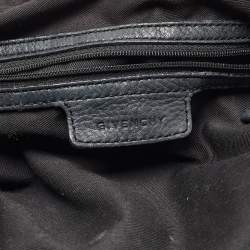 Givenchy Black Signature Nylon and Leather Hobo