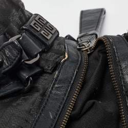 Givenchy Black Signature Nylon and Leather Hobo