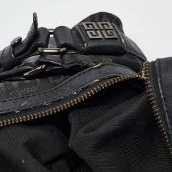 Givenchy Black Signature Nylon and Leather Hobo