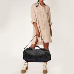 Givenchy Black Signature Nylon and Leather Hobo