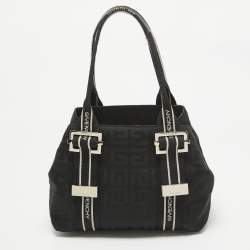 مملوكة مسبقًا Givenchy Black Jacquard Nylon Satchel