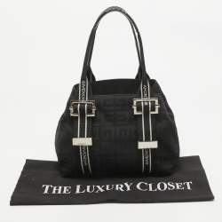 مملوكة مسبقًا Givenchy Black Jacquard Nylon Satchel