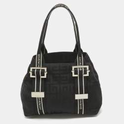 مملوكة مسبقًا Givenchy Black Jacquard Nylon Satchel