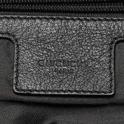 Givenchy Black Leather and Nylon Lion Print Backpack