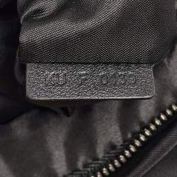 Givenchy Black Leather and Nylon Lion Print Backpack