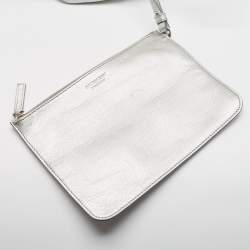 Givenchy Silver Leather Large Antigona Shopper Tote