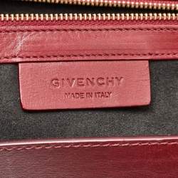 Givenchy Burgundy Leather Medium Pandora Box Bag