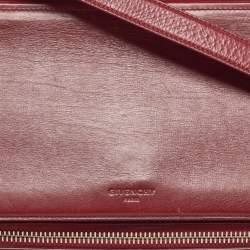 Givenchy Burgundy Leather Medium Pandora Box Bag