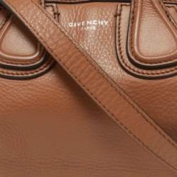 Pre Owned Givenchy Brown Leather Mini Nightingale Satchel