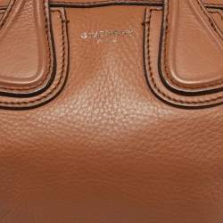 Pre Owned Givenchy Brown Leather Mini Nightingale Satchel