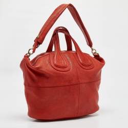 Givenchy Red Leather Medium Nightingale Bag