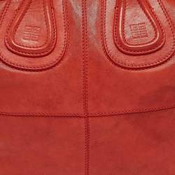 Givenchy Red Leather Medium Nightingale Bag