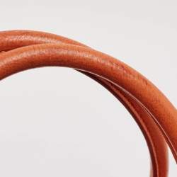 Pre Owned Givenchy Orange Leather Medium Antigona Satchel