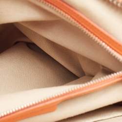 Pre Owned Givenchy Orange Leather Medium Antigona Satchel