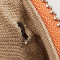 Pre Owned Givenchy Orange Leather Medium Antigona Satchel