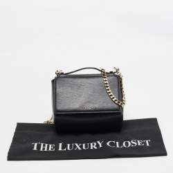 Givenchy Black Leather Mini Pandora Box Crossbody Bag