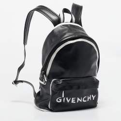 Givenchy Black Leather Graffiti Backpack