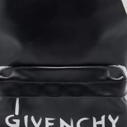 Givenchy Black Leather Graffiti Backpack