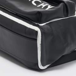 Givenchy Black Leather Graffiti Backpack