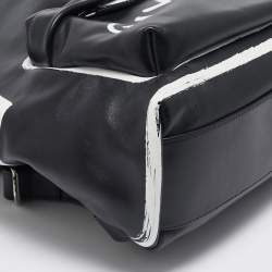 Givenchy Black Leather Graffiti Backpack