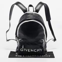 Givenchy Black Leather Graffiti Backpack